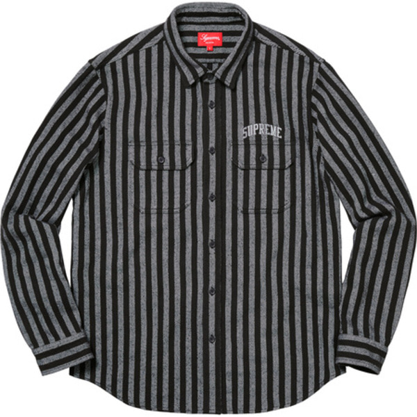 [해외] 슈프림 스트라이프 헤비웨이트 플란넬 셔츠 Supreme Stripe Heavyweight Flannel Shirt 18FW