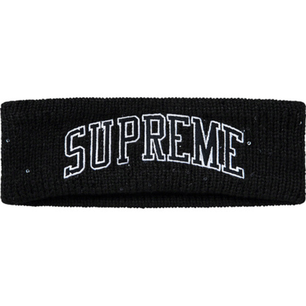 [해외] 슈프림 뉴에라 세퀸 아크 로고 헤드밴드 Supreme New Era Sequin Arc Logo Headband 18FW