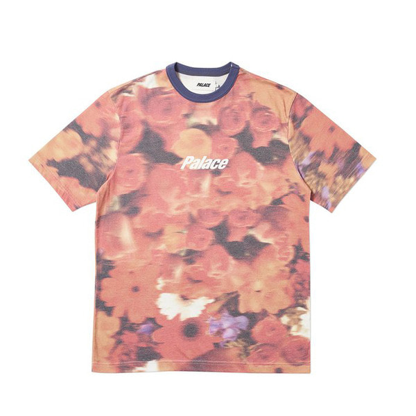 [해외] 팔라스 브루리 플라워 린저 티 Palace Blurry Flower Ringer T-shirt 19SS