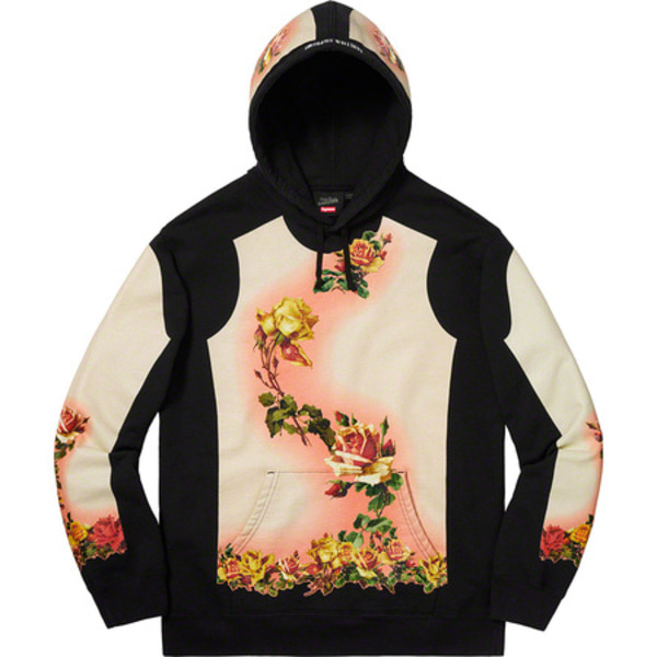 [해외] 슈프림 장 폴 고티에 플로럴 프린트 후드 Supreme Jean Paul Gaultier Floral Print Hooded Sweatshirt 19SS 관세포함
