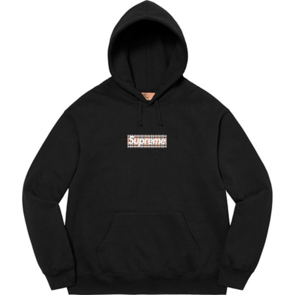 [해외] 슈프림 버버리 박스로고 후드 Supreme Burberry Box Logo Hooded Sweatshirt 22SS