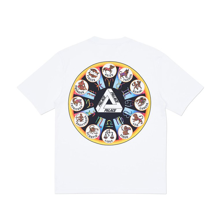 [해외] 팔라스 조디악 티셔츠 화이트 Palace Zodigac T-shirt 17SS