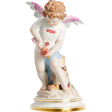 [해외] 슈프림 마이센 핸드 프린트 포세린 큐피드 피규어린 Supreme Meissen Hand-Painted Porcelain Cupid Figurine 19SS 관세포함
