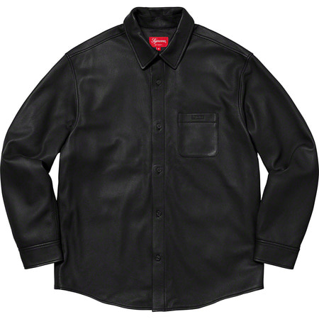 [해외] 슈프림 레더 셔츠 Supreme Leather Shirt 21FW