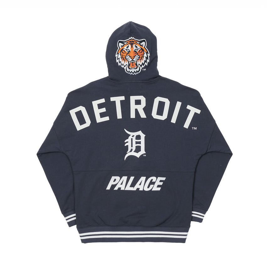 [해외] 팔라스 디트로이트 타이거스 뉴에라 드롭 숄더 후드 Palace Detroit Tigers New Era Drop Shoulder Hood 22SS