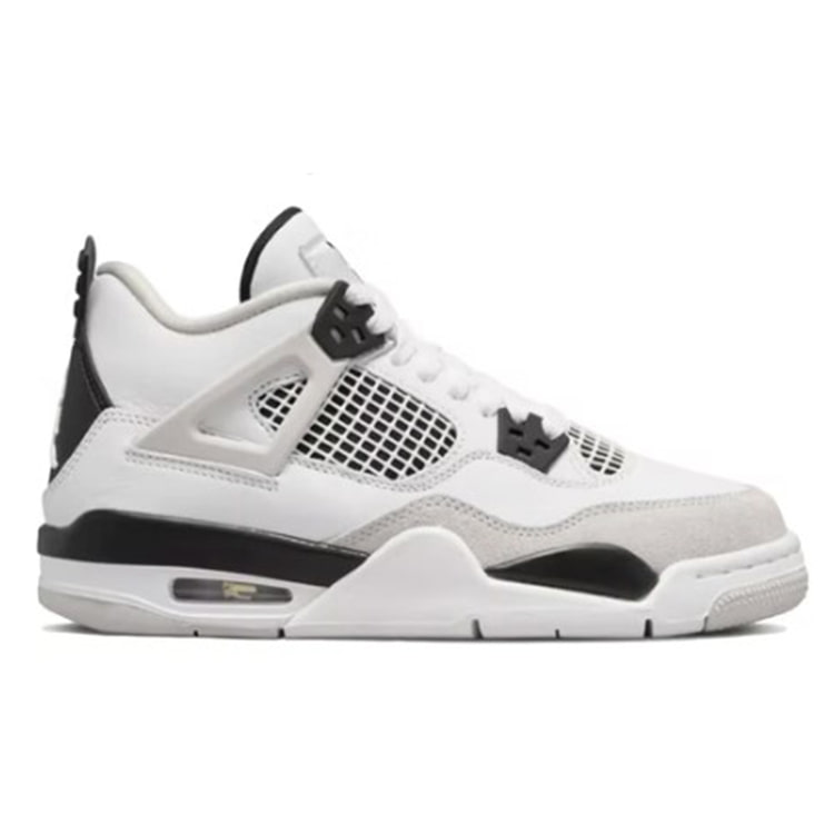 [해외] 나이키 조던 4 레트로 화이트 앤 블랙 GS Nike Jordan 4 Retro White and Black GS 408452-111