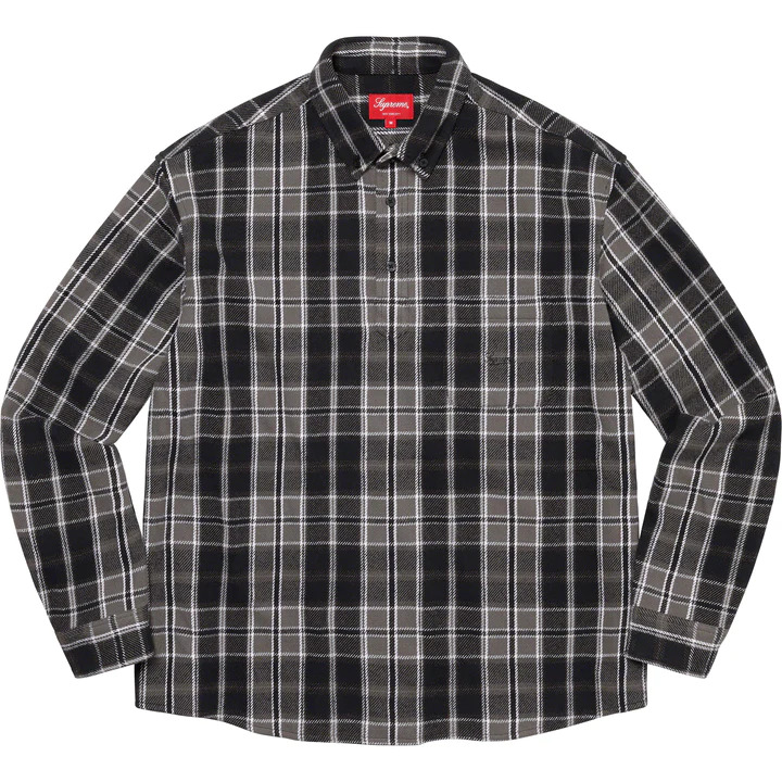 [해외] 슈프림 풀오버 플레이드 플란넬 셔츠 Supreme Pullover Plaid Flannel Shirt 23SS