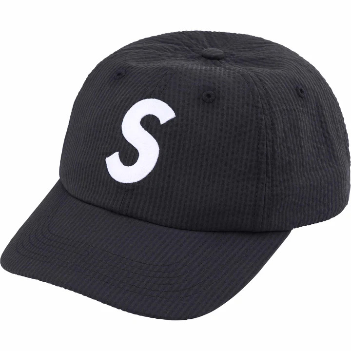 [해외] 슈프림 시어서커 S로고 6패널 캡 Supreme Seersucker S Logo 6-Panel Cap 24SS